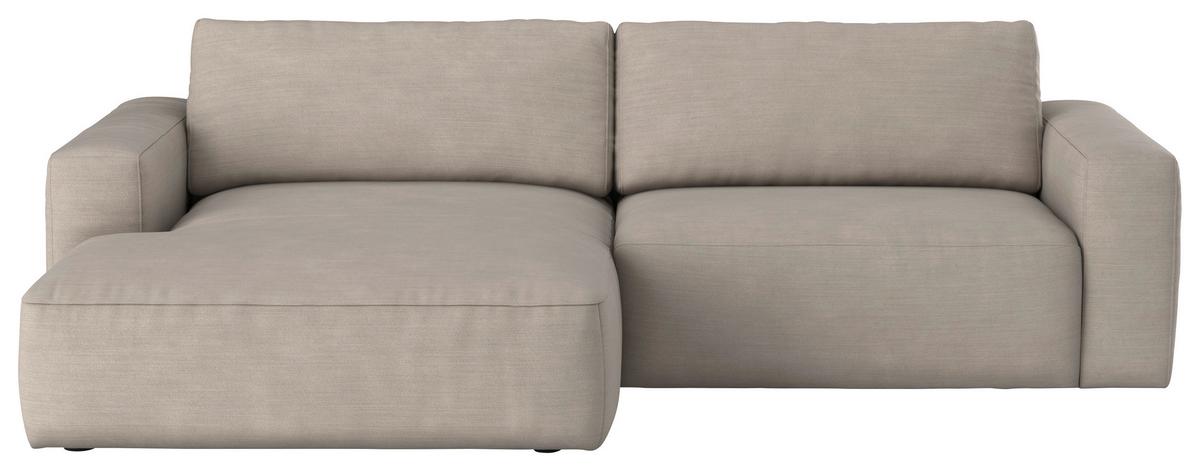 Ecksofa Lasso Grün S: 175x283 cm - Beige/Schwarz, MODERN, Textil (175/283cm) - MID.YOU