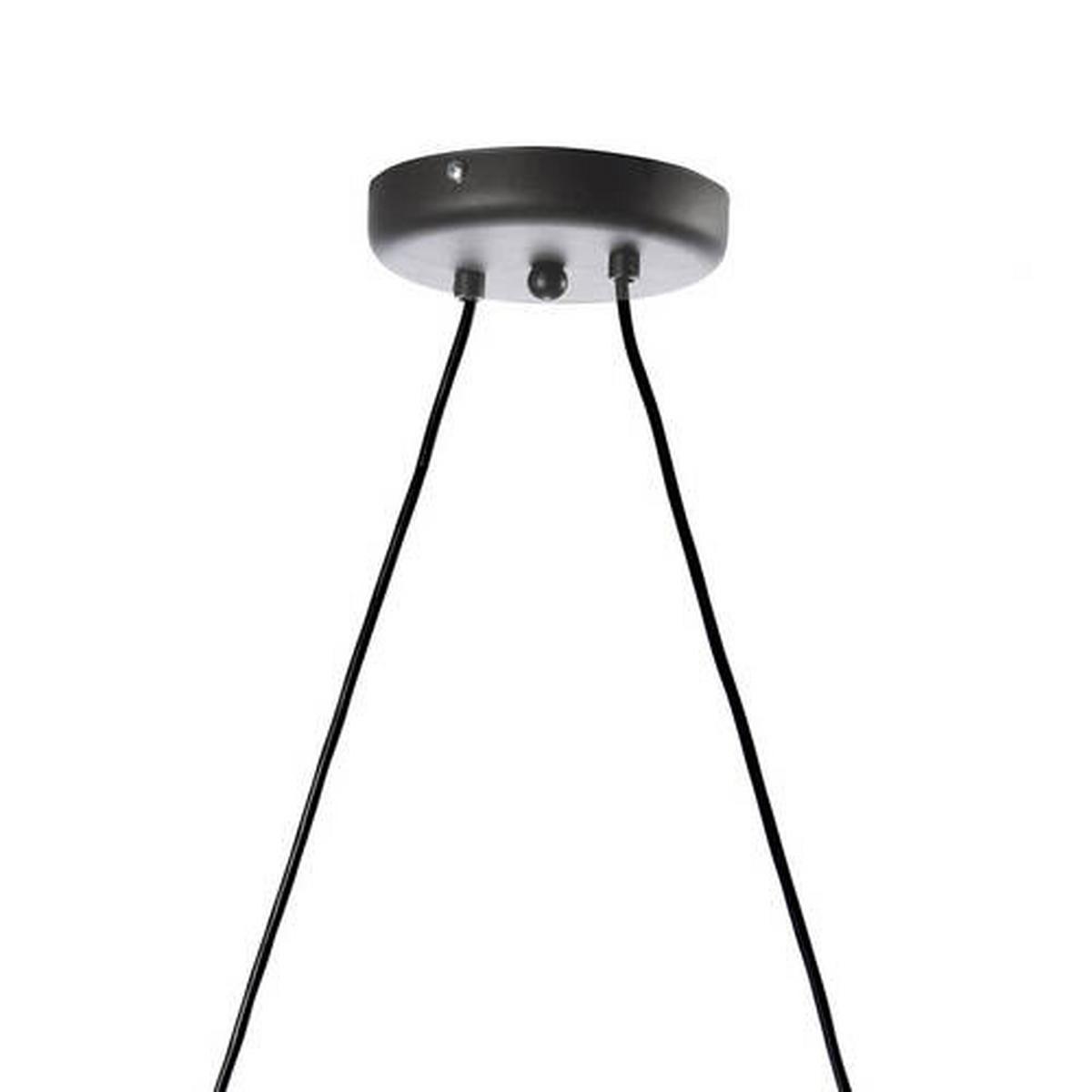 Hängeleuchte 5016/2P - Hellbraun/Schwarz, Natur, Holz/Textil (60/24/90cm)