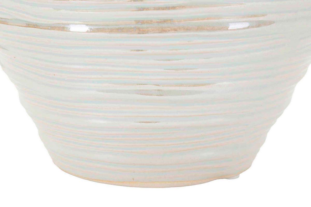 Vase Round Vase Perlmutt B: 22 cm - Perlmutt, Basics, Keramik (22/20/22cm)