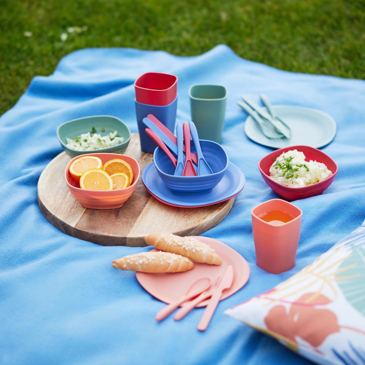 Sada na piknik POP UP MUSHROOM - vícebarevná, Lifestyle, plast (18/26/14cm) - Mömax