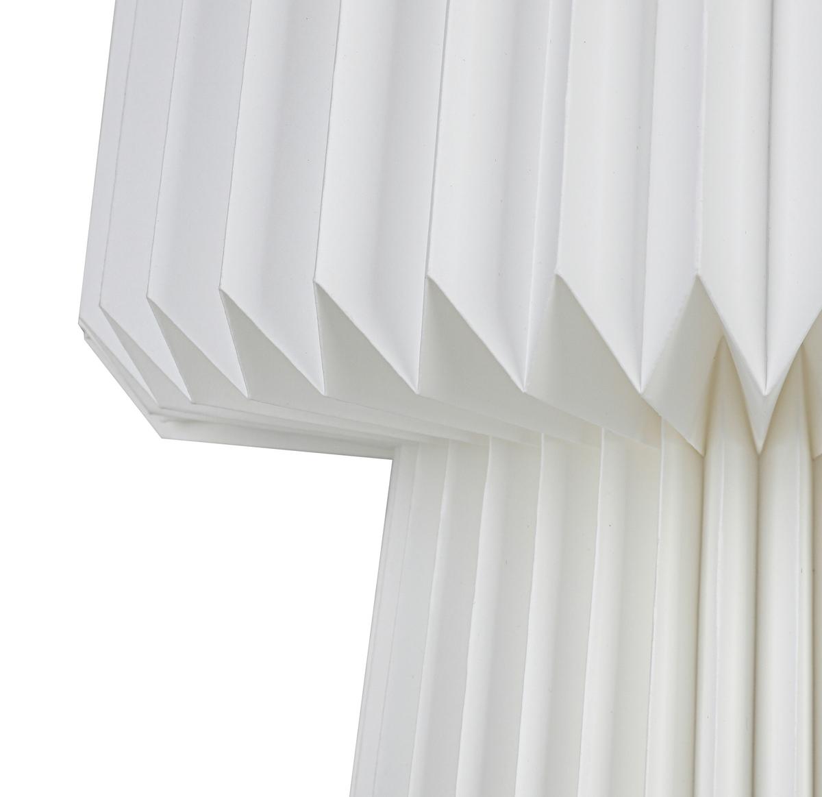 STOLNÁ LAMPA OLGA - biela, Modern, plast/papier (28/28/30,5cm) - Mömax