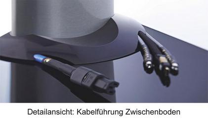 TV-Rack mit schwarzem Zwischenboden TV-Rack mit schwarzem Zwischenboden