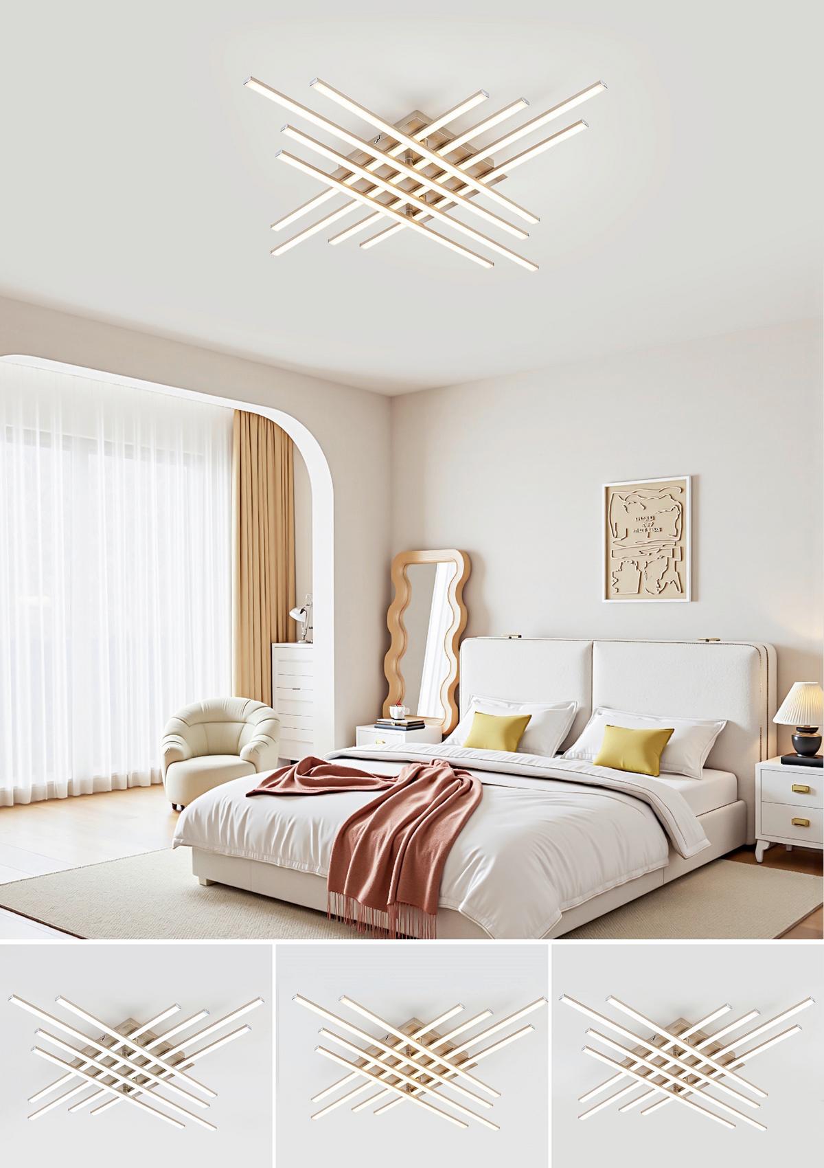 LED-Deckenleuchte Cristina - Cappuccino, Basics, Kunststoff/Metall (71/71/7cm) - Luca Bessoni