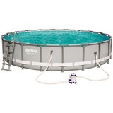 Stahlrahmenpool Power Steel Set Ø610x H 122cm 56675 - Grau, MODERN, Kunststoff/Metall (610/122cm) - Bestway
