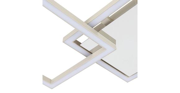LED-Deckenleuchte Nilya - Sandfarben/Chromfarben, MODERN, Kunststoff/Metall (63/27,5/4,5cm) - Luca Bessoni