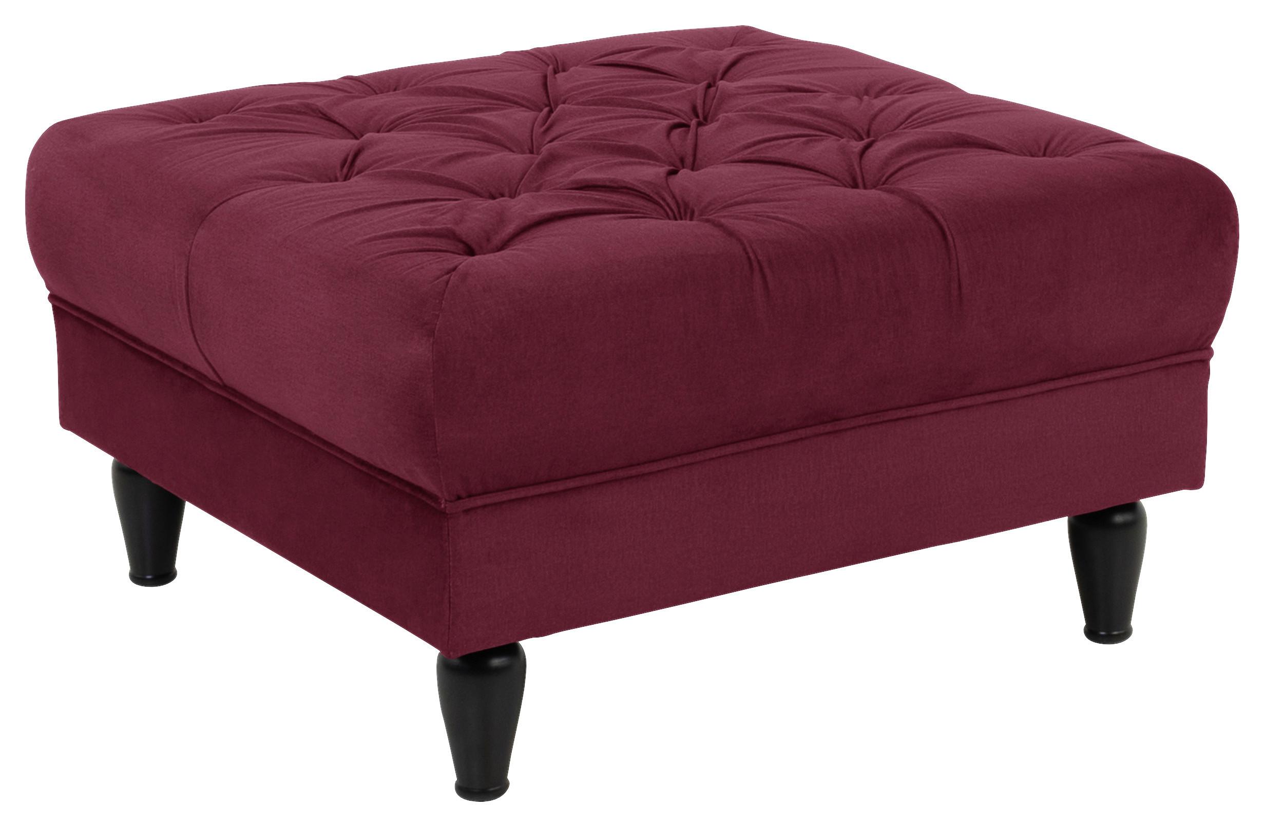 HOCKER CUPIDO - Rot/Schwarz, Design, Textil (82/44/82cm) - MID.YOU