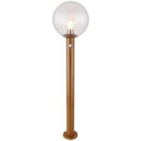 Außenleuchte Ossy 15 Watt Glas - Klar/Naturfarben, Basics, Glas/Metall (25/100cm) - Globo