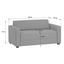 Sofa Basic B: 145 cm - Anthrazit/Schwarz, MODERN, Holz/Textil (145/70/78cm) Sofa Basic B: 145 cm - Anthrazit/Schwarz, MODERN, Holz/Textil (145/70/78cm)