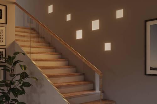 LED-Paneel L: 23 cm dimmbar - Weiß, Design, Kunststoff (23/23cm) - Paulmann