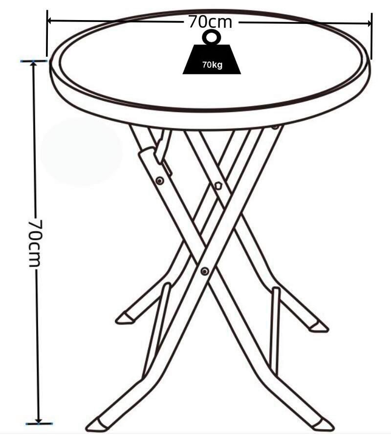 Gartentisch Sonlas XL Anthrazit D: 70 cm - Anthrazit, MODERN, Glas/Metall (70/70cm) - MID.YOU