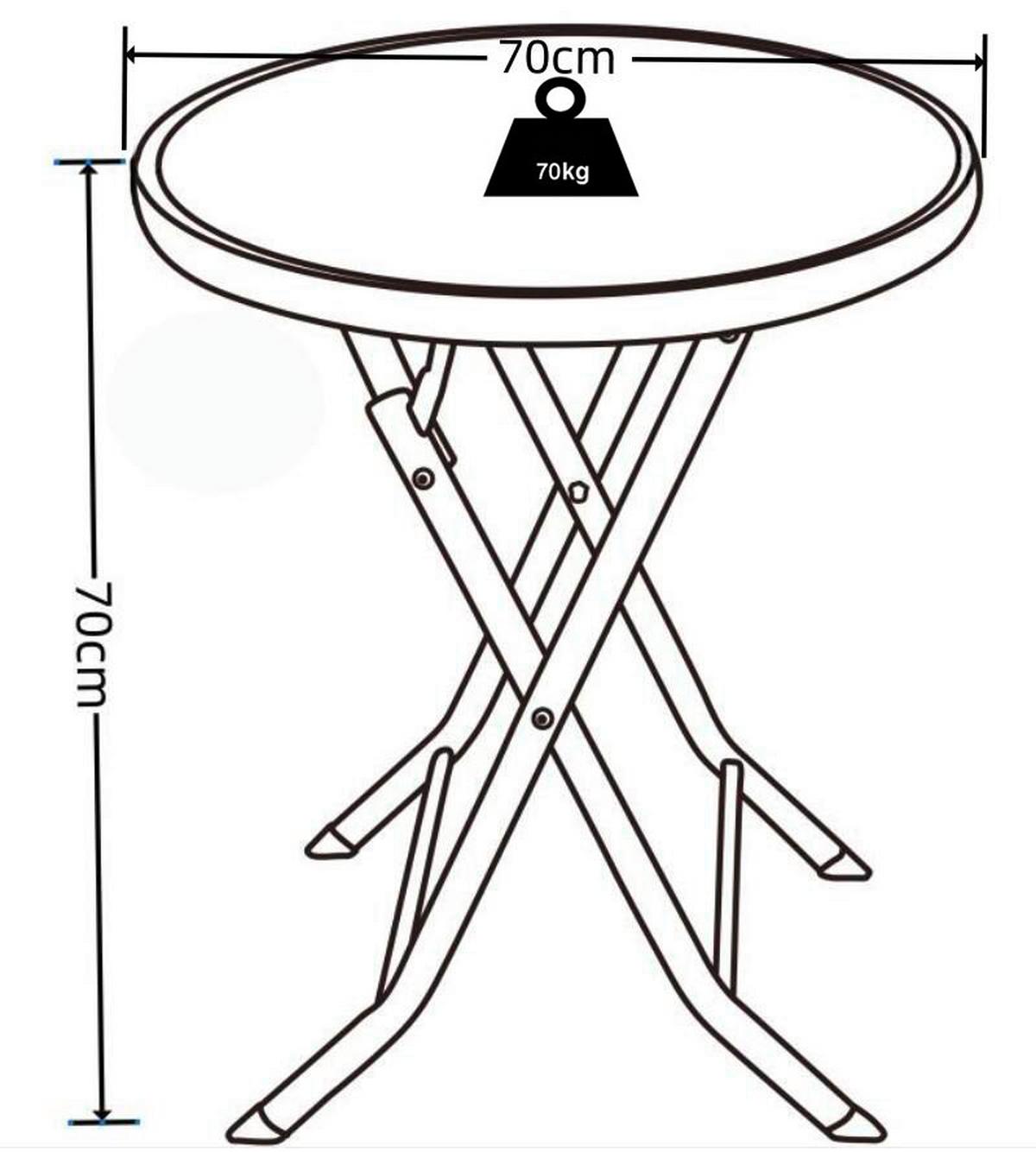 Gartentisch Sonlas XL Anthrazit D: 70 cm - Anthrazit, MODERN, Glas/Metall (70/70cm) - MID.YOU