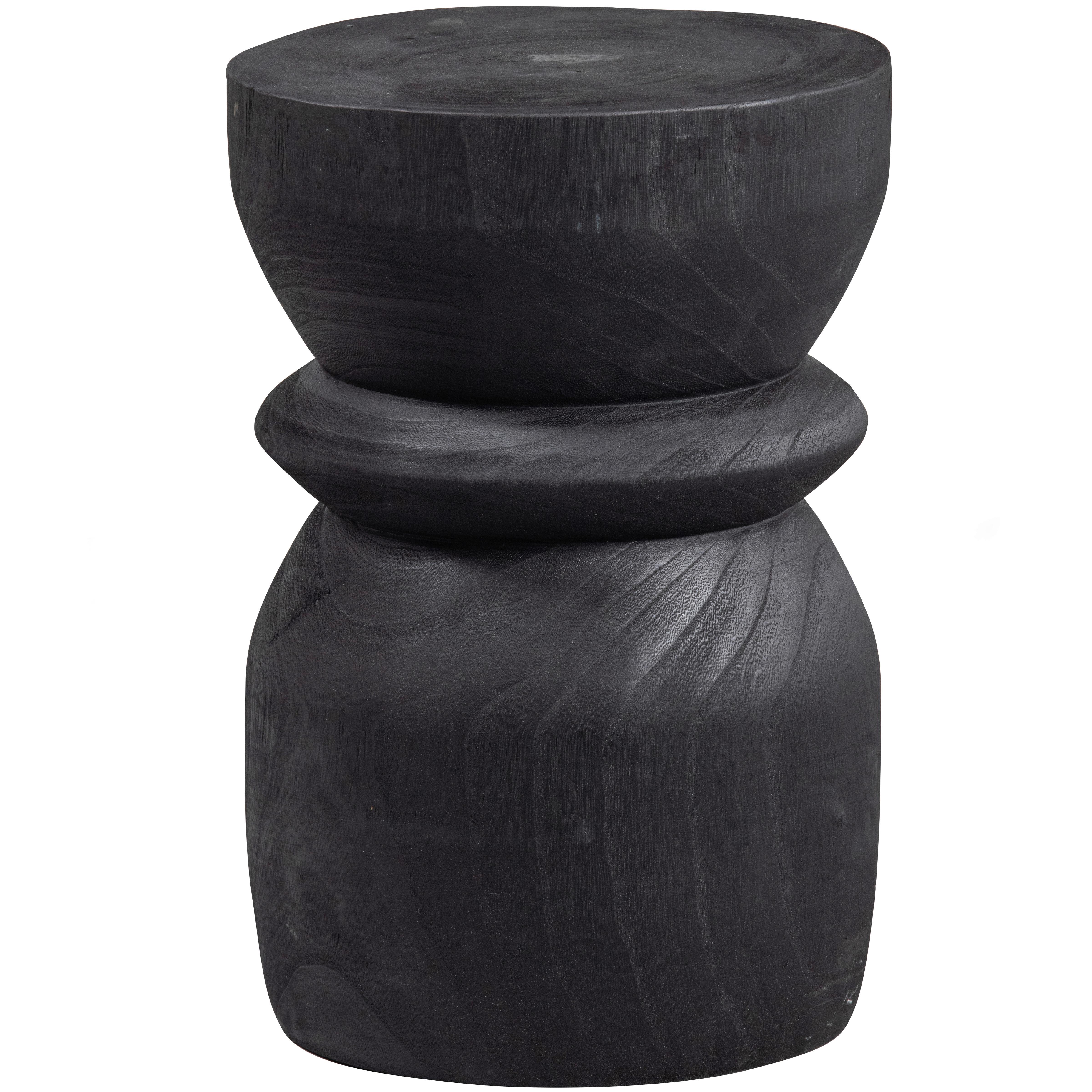 Beistelltisch Bikkel Schwarz B: 28 cm - Schwarz, Design, Holz (28/28/40cm) - Livetastic