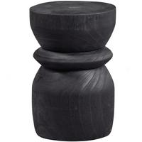 Beistelltisch Bikkel Schwarz B: 28 cm - Schwarz, Design, Holz (28/28/40cm) - Livetastic