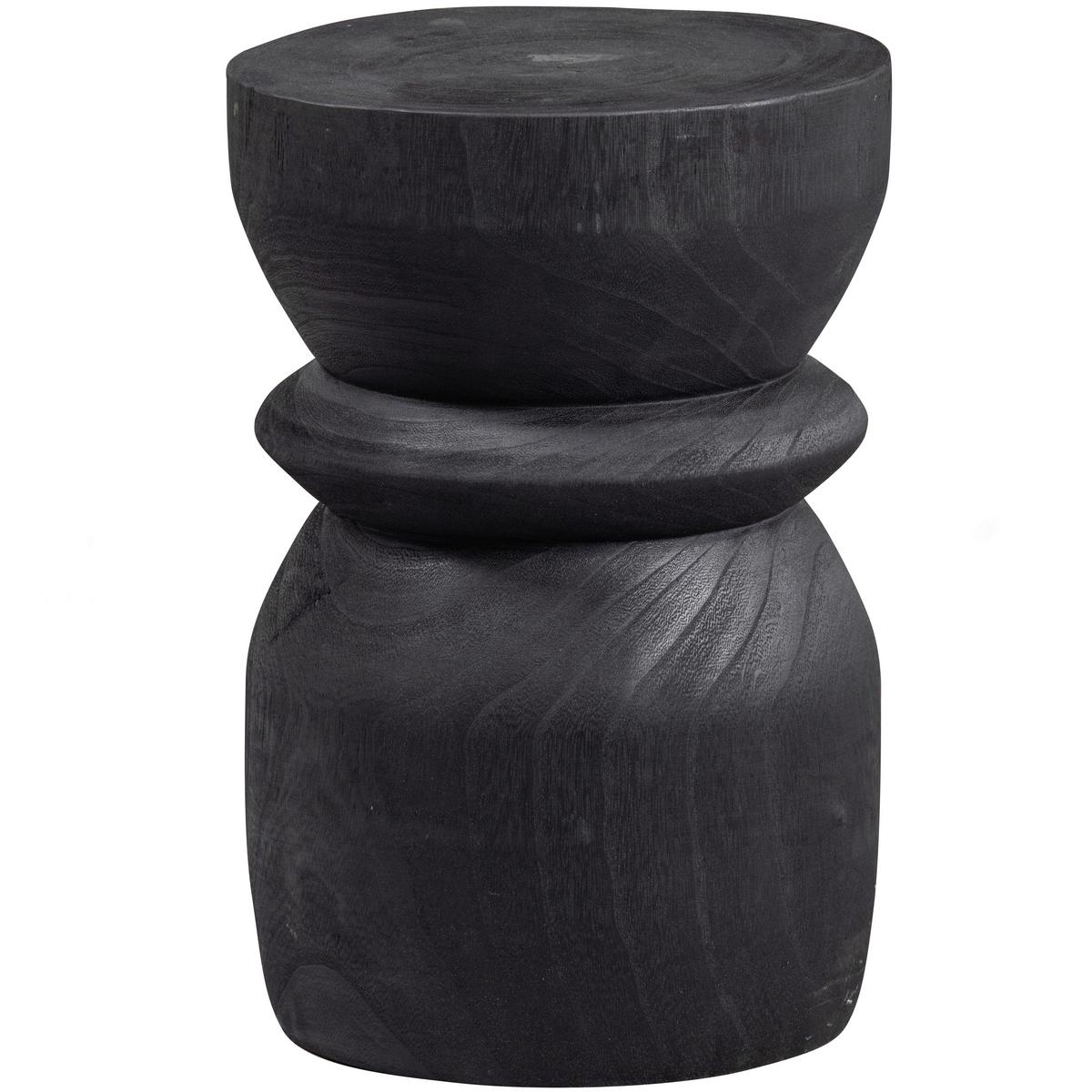 Beistelltisch Bikkel Schwarz B: 28 cm - Schwarz, Design, Holz (28/28/40cm) - Livetastic