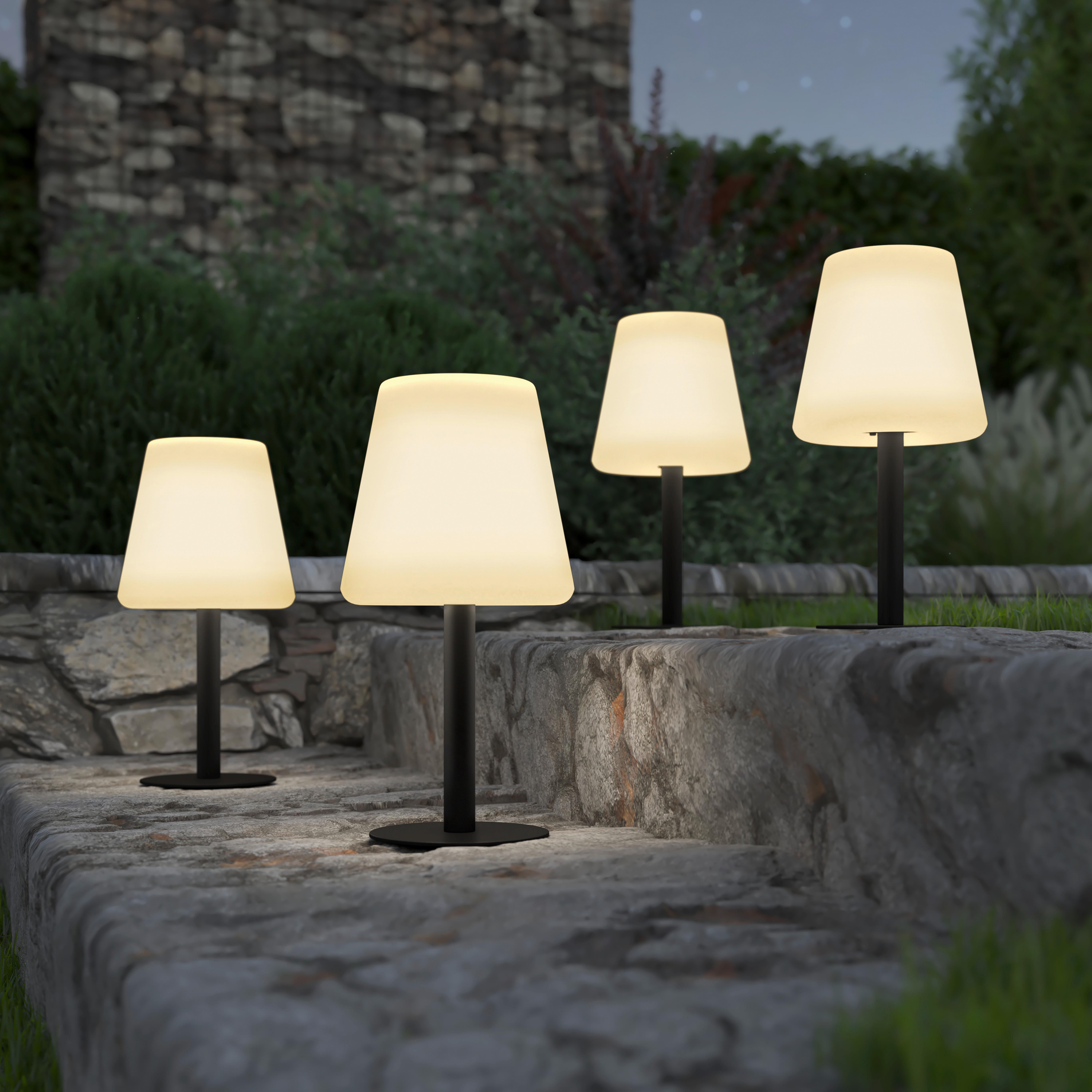 SOLÁRNÍ SVÍTIDLO GIU - bílá/černá, Konvenční, kov/plast (15,5/31cm) - Modern Living