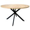 Esstisch Rund Monte 120x75 Cm Schwarz/eichefarben - Eichefarben/Schwarz, MODERN, Holzwerkstoff/Metall (120/120/75cm) - MID.YOU