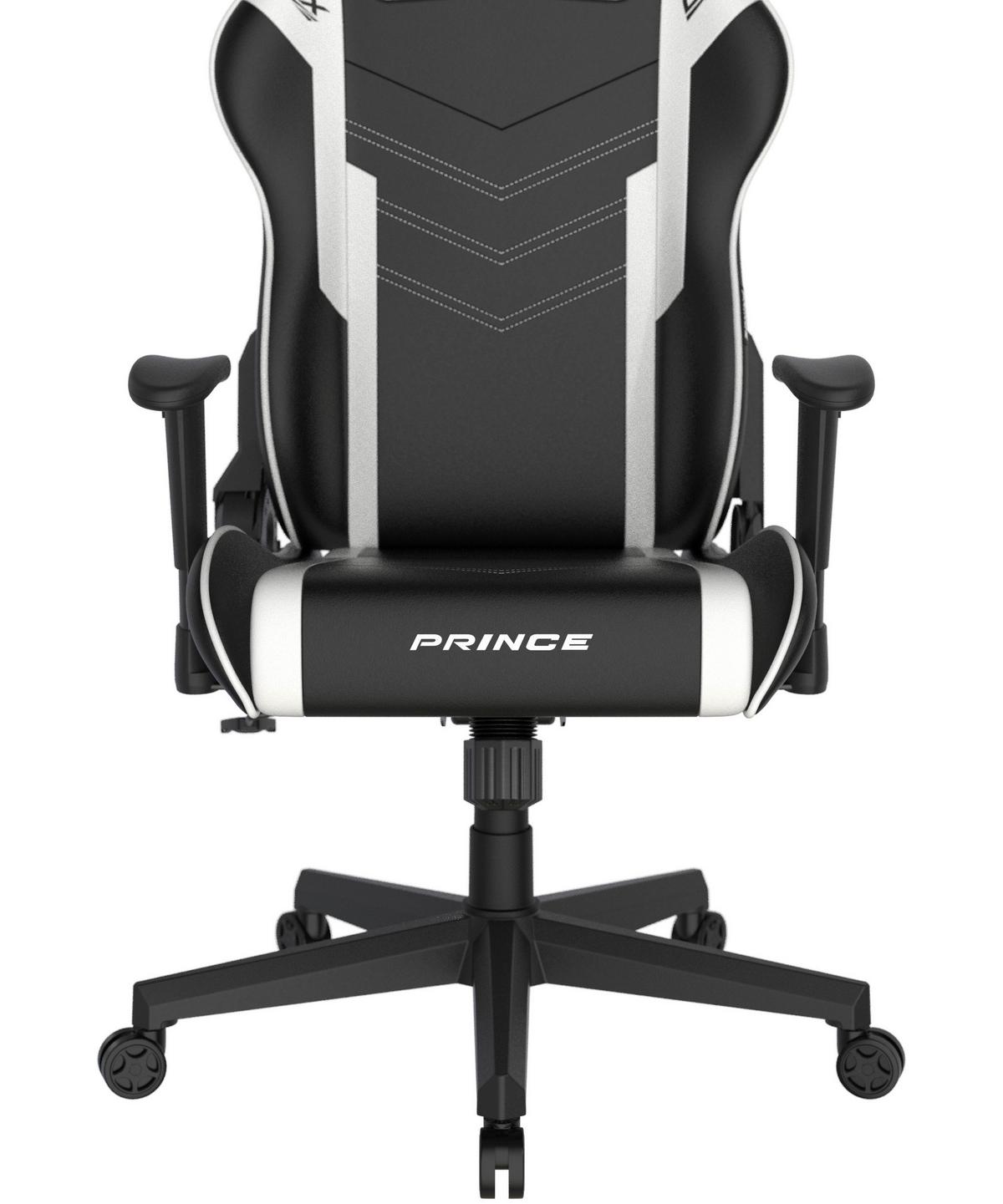 Gamingstuhl DX Racer Prince L - Schwarz/Weiß, MODERN, Kunststoff/Textil (67/126/67cm) - Dxracer