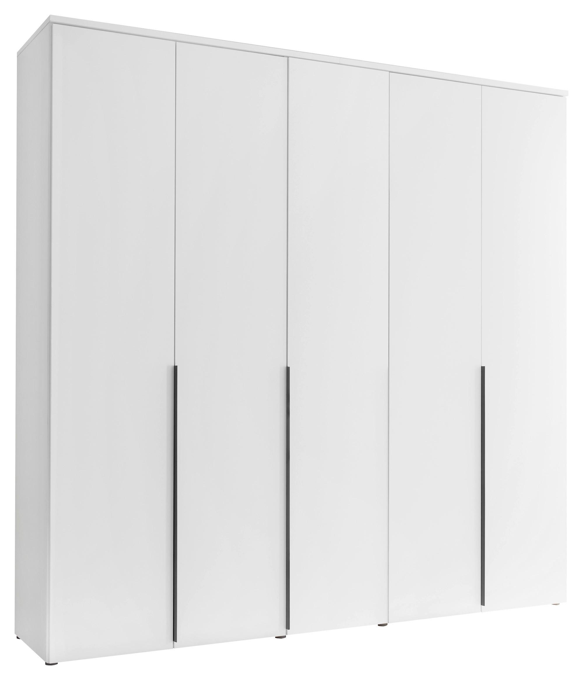 Drehtürenschrank 225 cm Kevo Weiß - Weiß, MODERN, Holzwerkstoff (225/225/52cm) - Carryhome