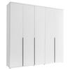 Drehtürenschrank 225 cm Kevo Weiß - Weiß, MODERN, Holzwerkstoff (225/225/52cm) - Carryhome