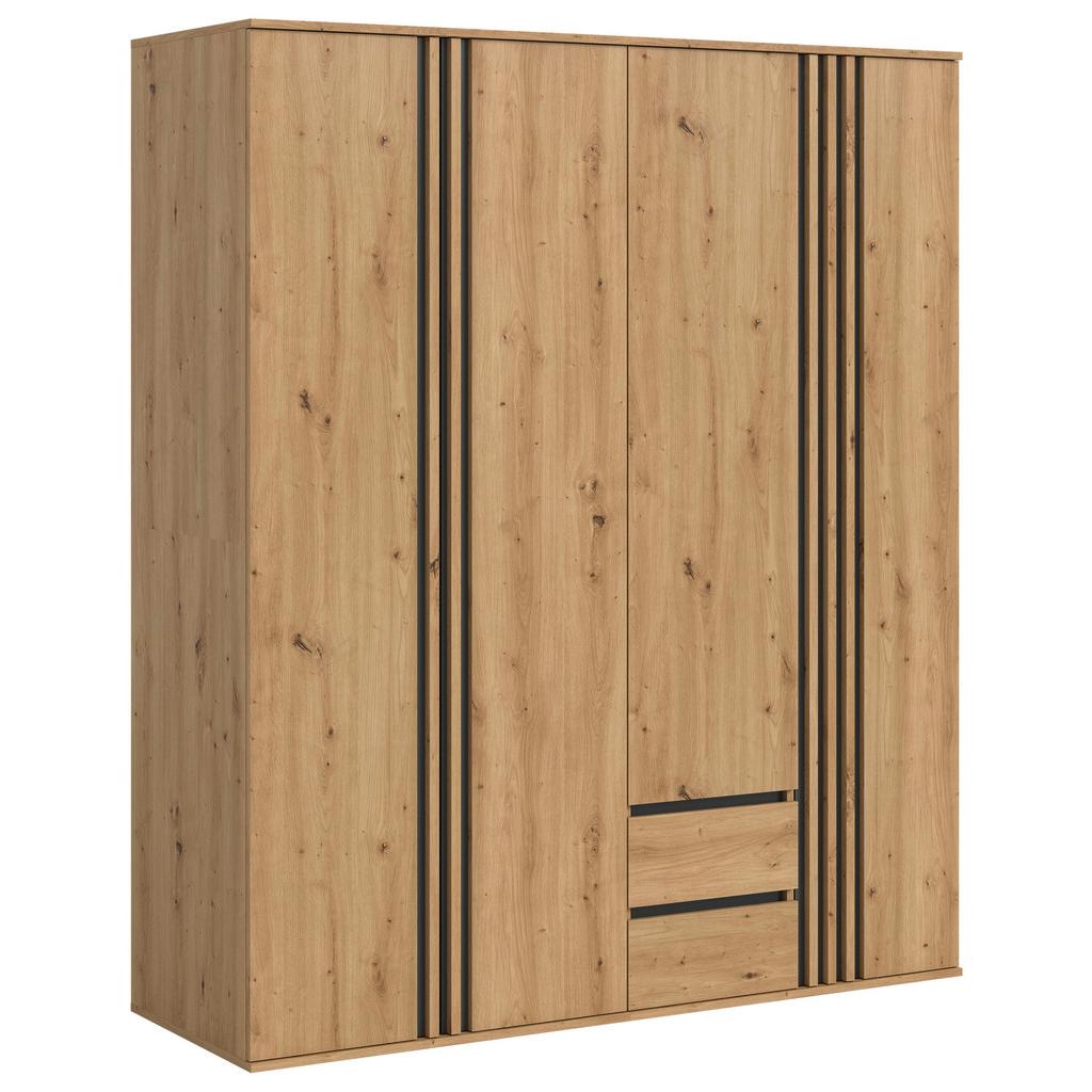 Drehtürenschrank Tofta Eiche Dekor/Anthrazit B: 160cm