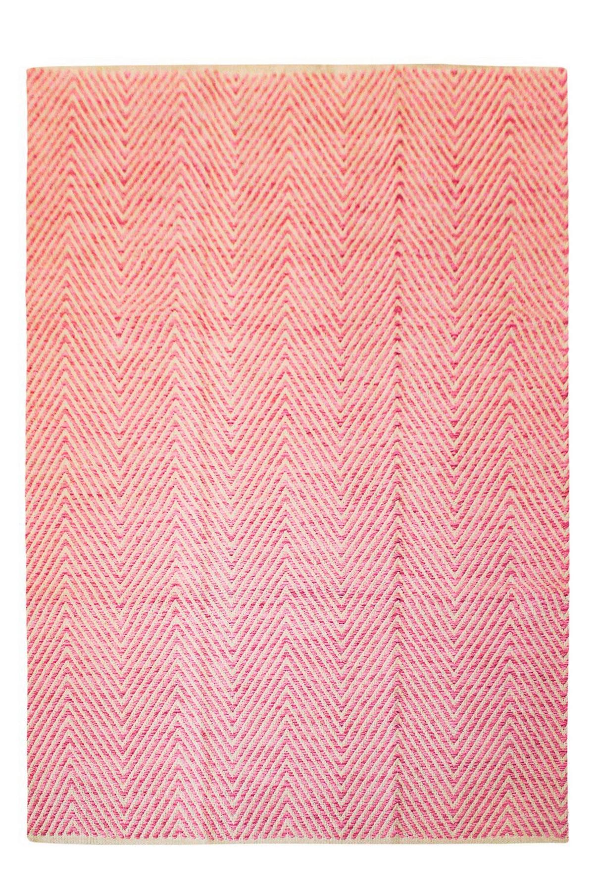 Flachwebteppich Aperitif 510 Rosa B: 160 Cm - Rosa, KONVENTIONELL (160/230cm)