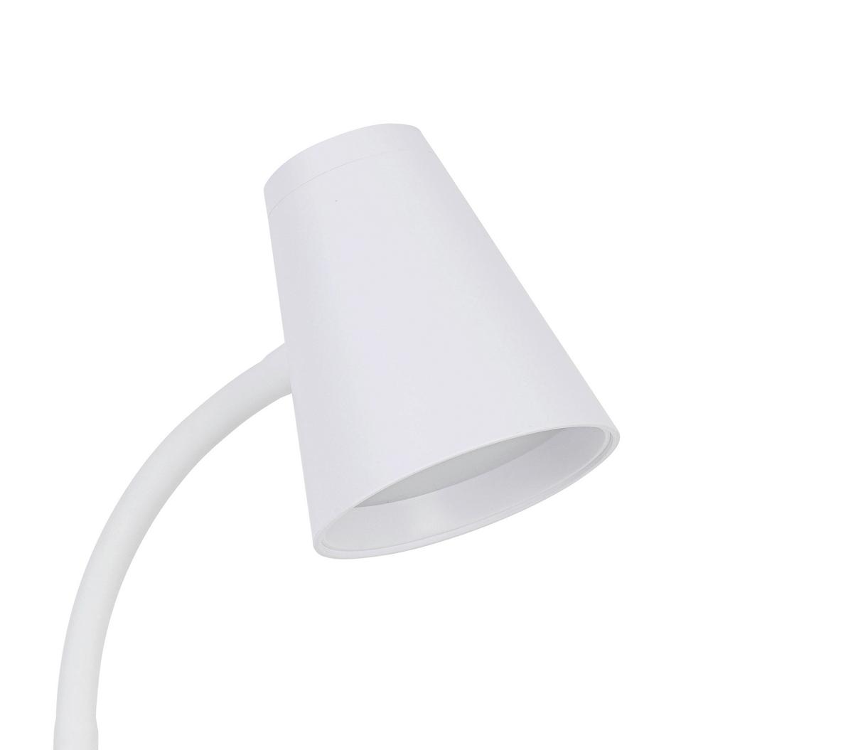 LED-Schreibtischleuchte Lura - Weiß, MODERN, Kunststoff/Metall (13/13/42cm) - Luca Bessoni