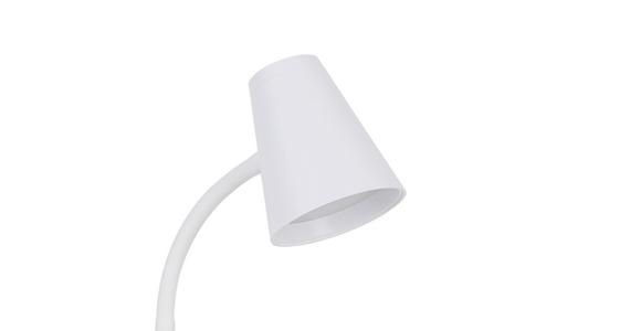 LED-Schreibtischleuchte Lura - Weiß, MODERN, Kunststoff/Metall (13/13/42cm) - Luca Bessoni