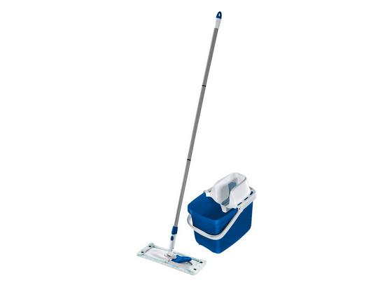 Bodenreinigungsset Combi Clean M Pure Blue - Blau/Weiß, MODERN, Kunststoff/Textil (27,5/25,5/46,5cm) - Leifheit Bodenreinigungsset Combi Clean M Pure Blue - Blau/Weiß, MODERN, Kunststoff/Textil (27,5/25,5/46,5cm) - Leifheit