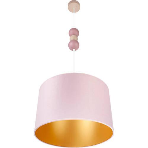 Hängeleuchte 8553222 Pendel Bolla 40 -Rosa - Altrosa/Naturfarben, Basics, Holz (40/110cm)