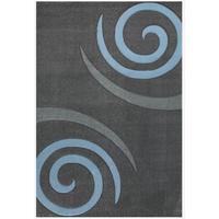 Webteppich Blau Naturfaser Cascada Plus 80x150 Cm - Blau, MODERN, Textil (80/150cm)