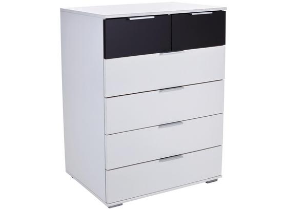 Kommode Virgo2 B:81cm Weiß/ Graphit Dekor - Graphitfarben/Weiß, MODERN, Holzwerkstoff (81/102/41cm) Kommode Virgo2 B:81cm Weiß/ Graphit Dekor - Graphitfarben/Weiß, MODERN, Holzwerkstoff (81/102/41cm)