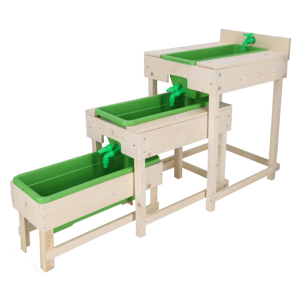 Sandkasten KG308 - Hellbraun, Basics, Holz (152/71/38cm)