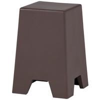 Beistelltisch Zina Braun B: 36 cm - Braun, Design, Glas/Keramik (36/51/36cm) - Livetastic