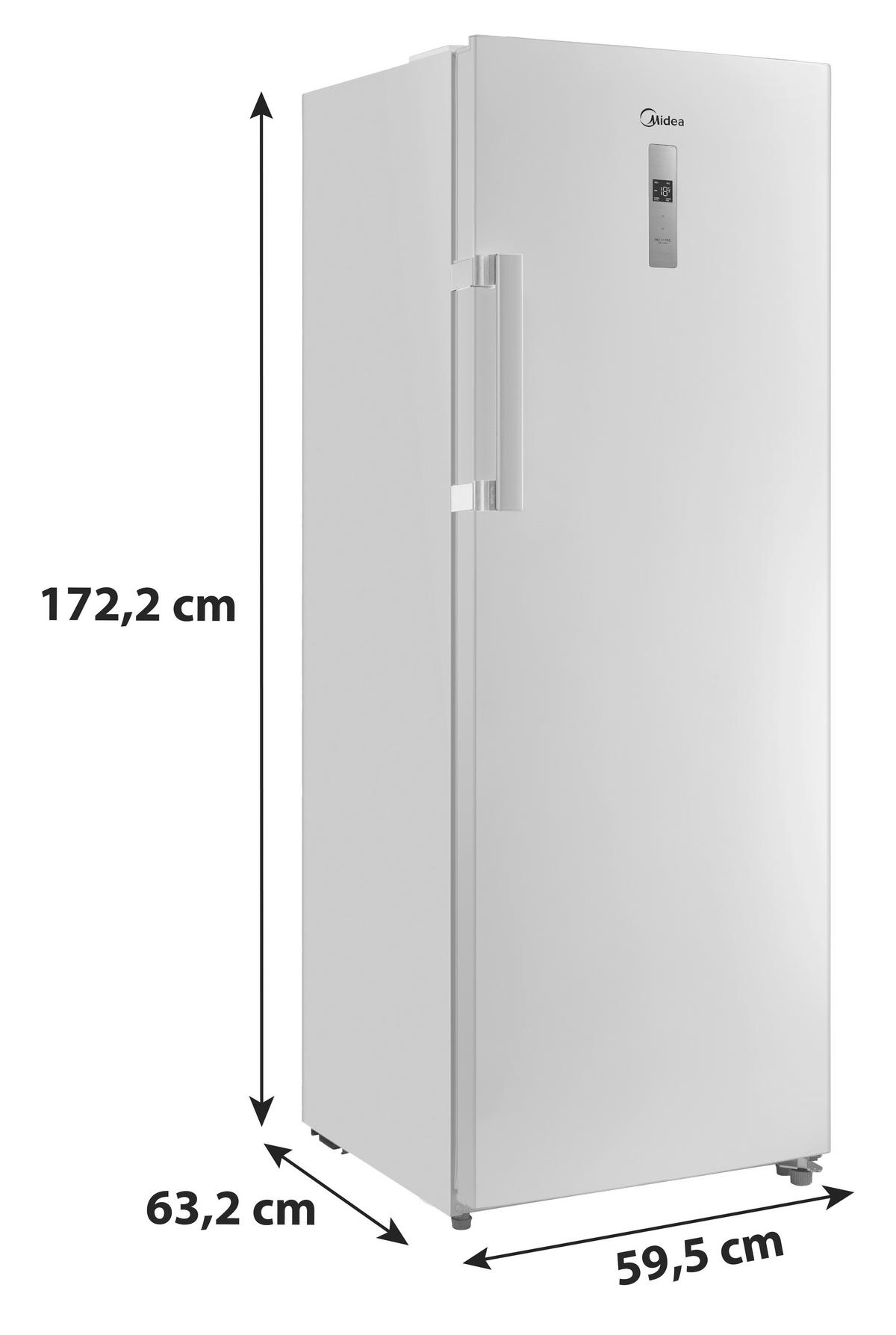 GEFRIERSCHRANK MDRU333FZE01 - Weiß, Basics, Glas/Kunststoff (63,2/59,5/172,2cm) - Midea