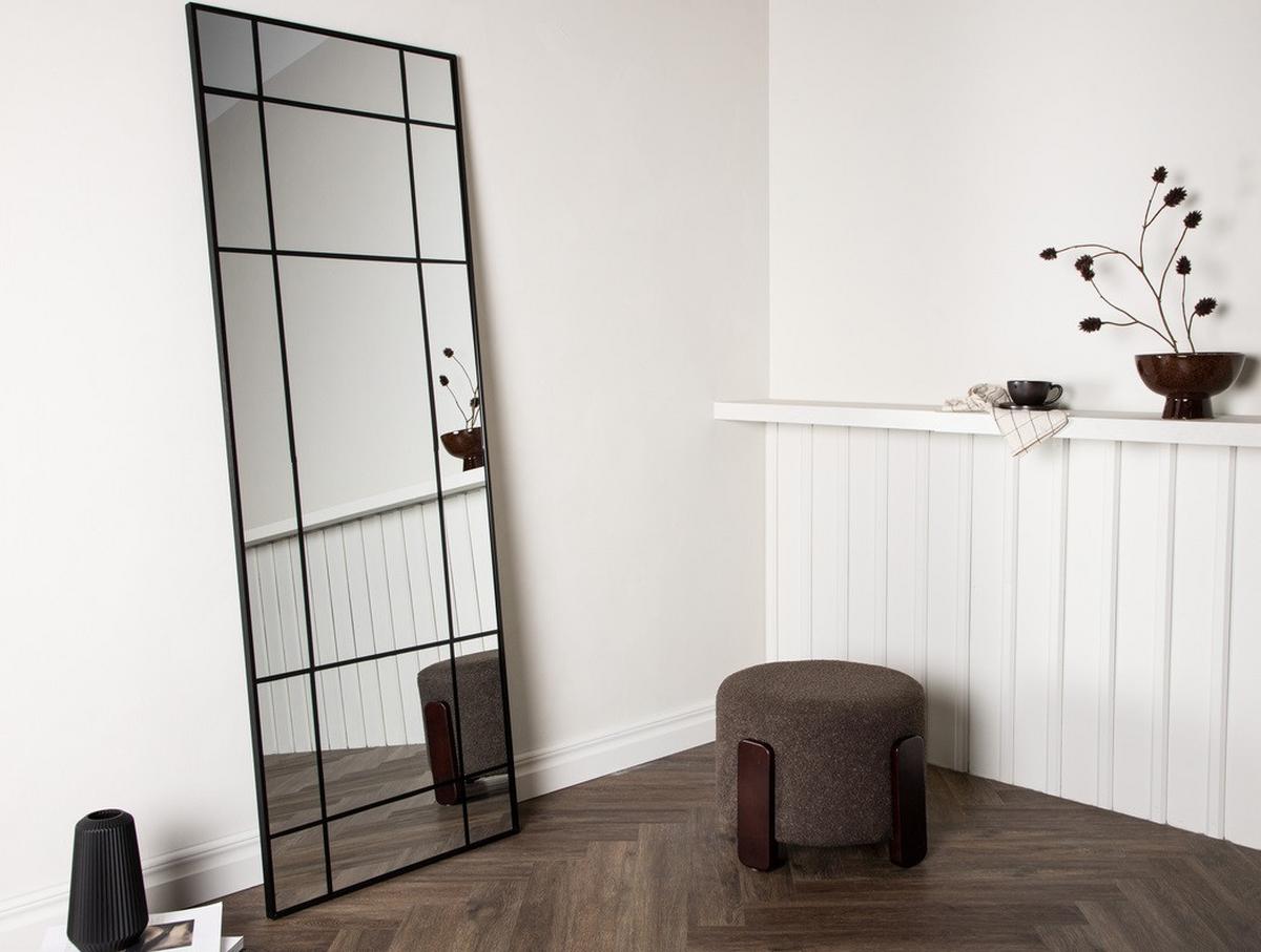 Spiegel Lake Schwarz B: 67 Cm - Schwarz, Design, Glas/Metall (67/193/3cm) - P & B