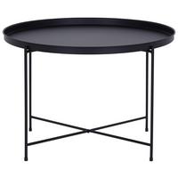 Couchtisch Rund Metall Dallas Schwarz - Schwarz, Design, Metall (62/40/62cm) - P & B