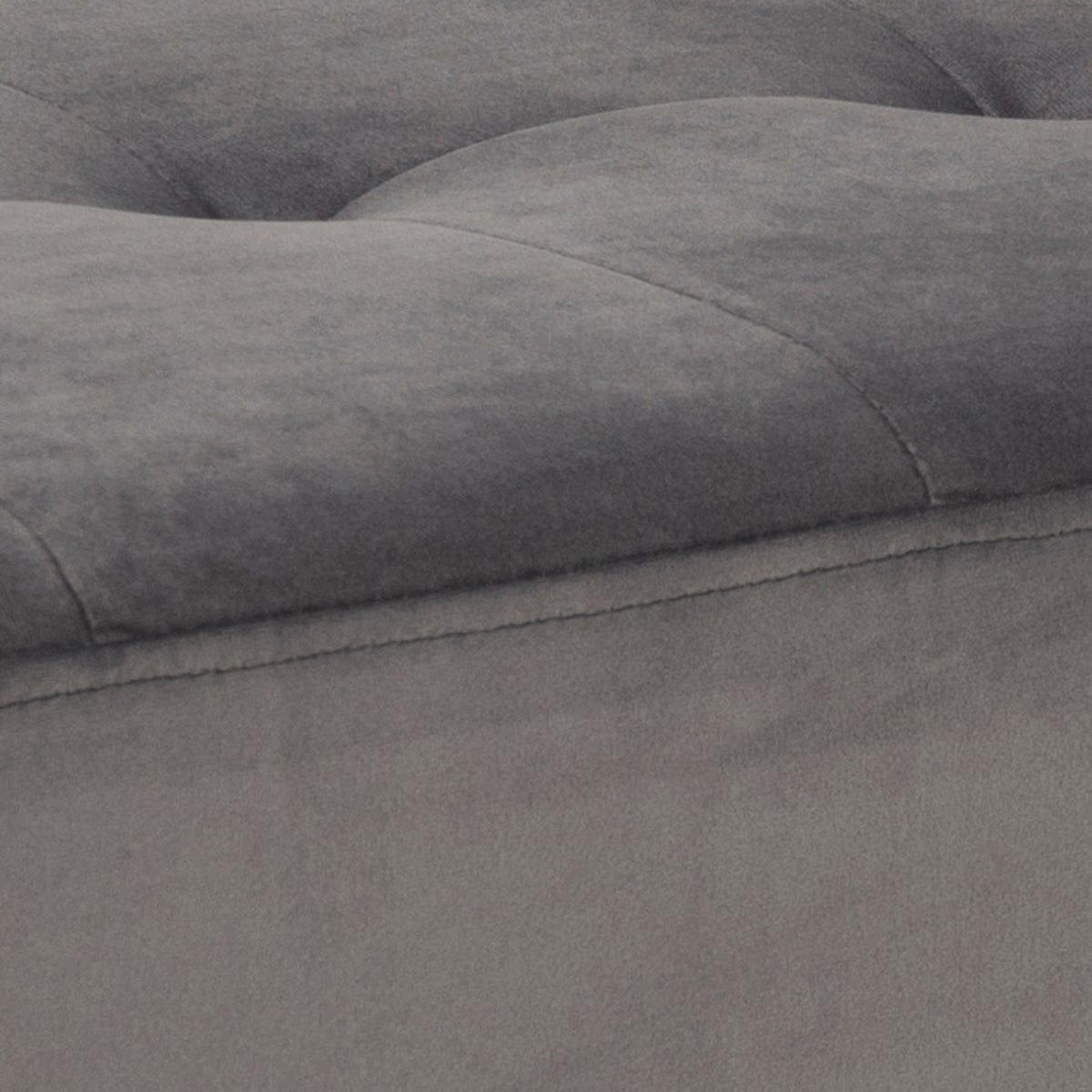Zsámoly Glory 95/45cm - fekete/sötétszürke, Trend, textil/fém (95/45/38cm) - Livetastic