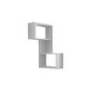 Wandboard Part Regal - Weiß, Design, Holzwerkstoff (67/82/47cm) - Livetastic