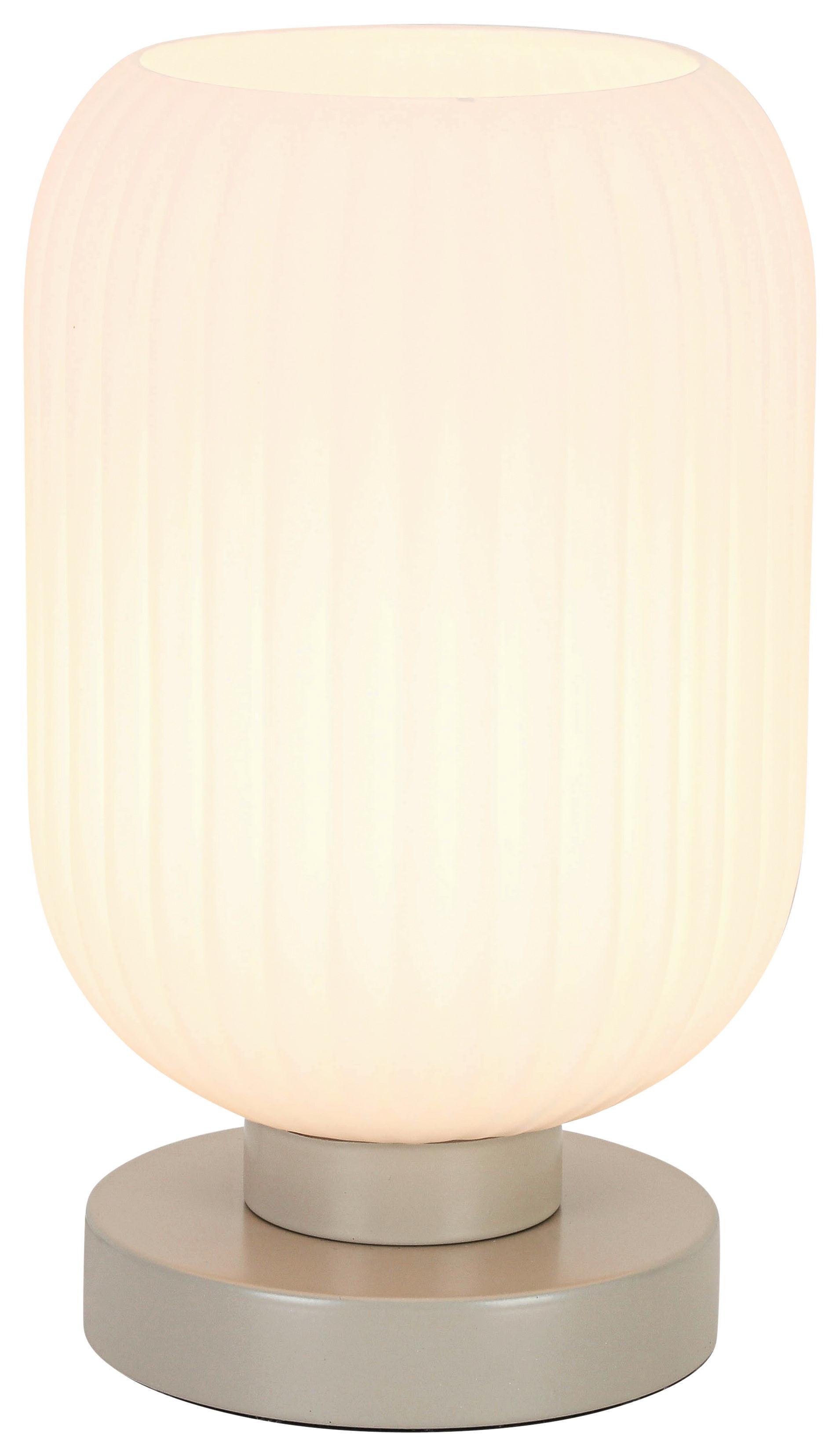 STOLNÍ LAMPA EXI - bílá/pískové barvy, Moderní, kov/plast (14/24cm) - Mömax