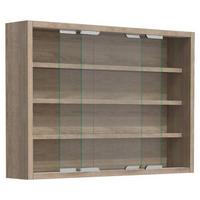 Hängevitrine Agisa M B: 37 cm Sonoma Eiche Dekor - Sonoma Eiche, MODERN, Glas/Holzwerkstoff (57/40/10cm) - MID.YOU