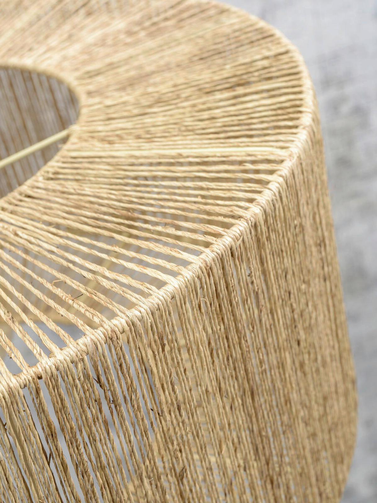 Hängeleuchte Iguazu H: 35 cm 1-Flammig höhenverstellbar - Hellbraun/Schwarz, Natur, Naturmaterialien/Kunststoff (52/35cm) - Good & Mojo