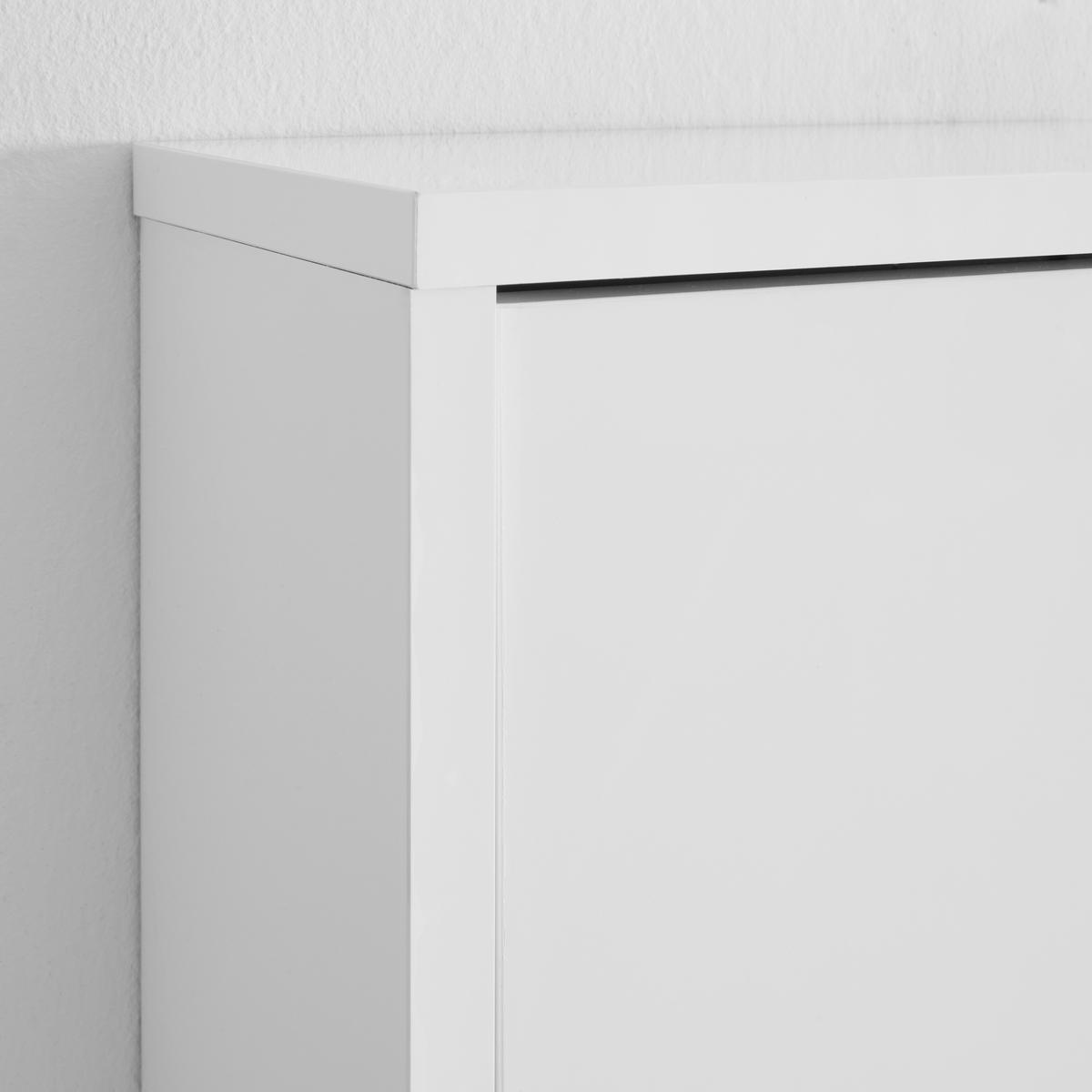 VYKLÁPĚCÍ BOTNÍK ESPRESSO - vysoce lesklá bílá, Konvenční, kompozitní dřevo (65/174/15cm) - Mömax