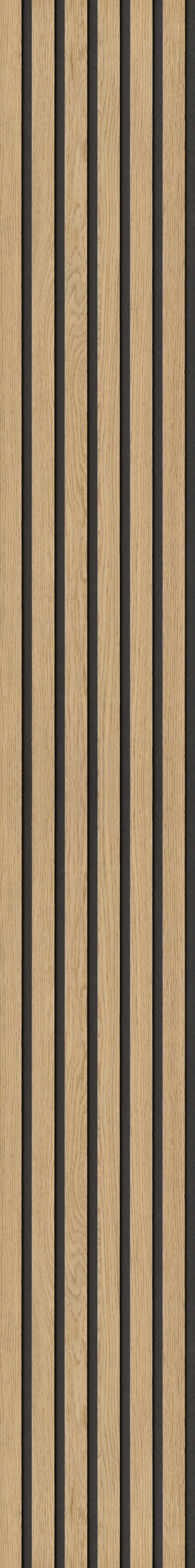 Akustikpaneel Eiche Hellbraun - Hellbraun, KONVENTIONELL, Holz/Holzwerkstoff (250/30/0.61cm) - Novel