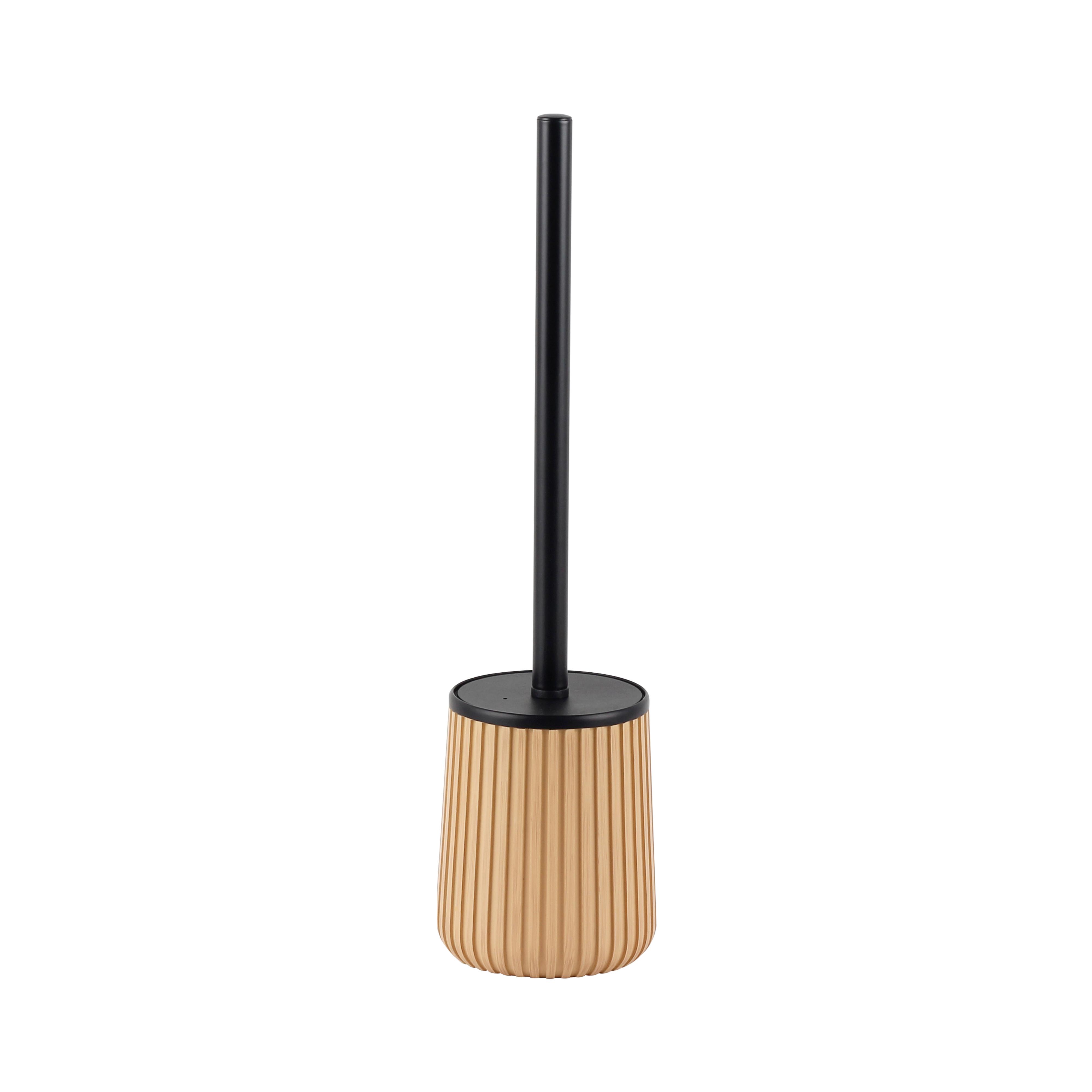 WC sada - štětka a držák LOFT - černá/pískové barvy, Moderní, kov/plast (10,2/39,5cm) - Mömax