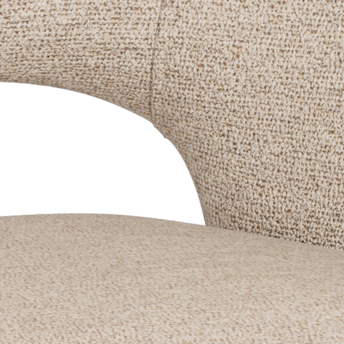 ŽIDLE S PODRUČKAMI TORI - béžová, Moderní, kov/kompozitní dřevo (64,5/80/56,50cm) - MID.YOU