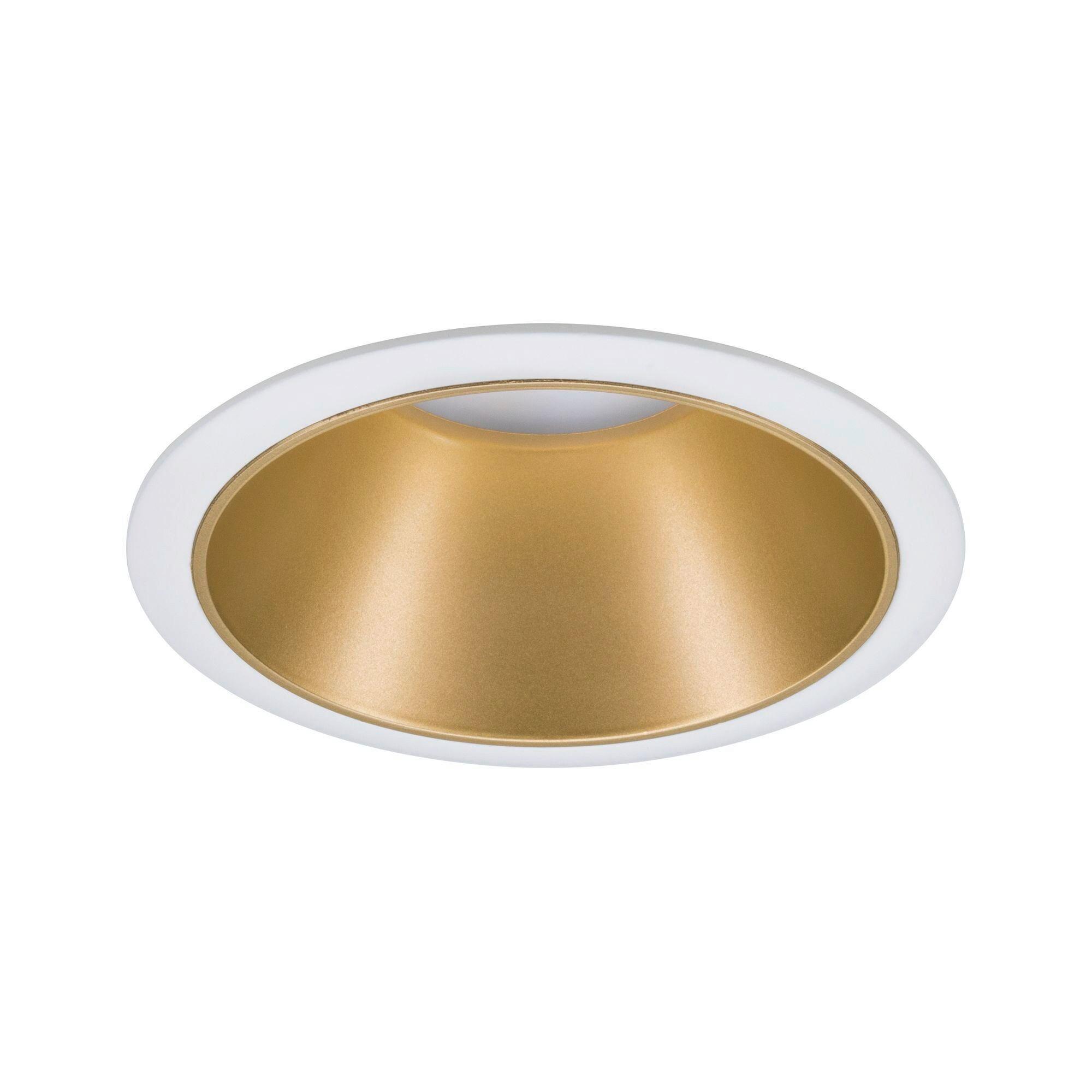 Einbauspot Ø 8,8 cm Weiß/Goldfarben dimmbar - Design (8,8cm) - Paulmann