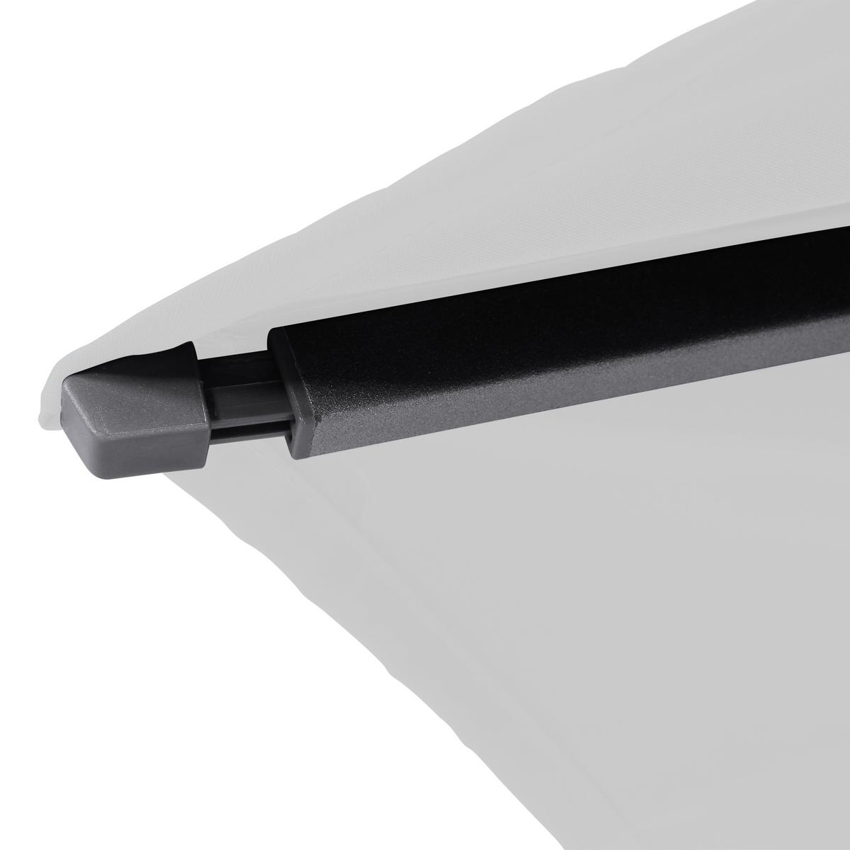 Sonnenschirm Ø 300 H: 238 Cm Anthrazit/grau - Anthrazit/Grau, KONVENTIONELL, Textil/Metall (300/300cm) - Siena Garden