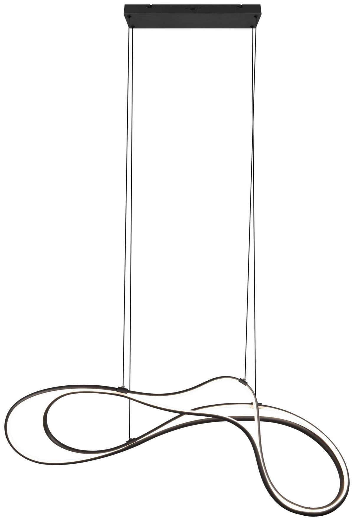 LED-Hängeleuchte 344310132  Nala - Schwarz, Design, Metall (113/24/150cm) - Trio Leuchten