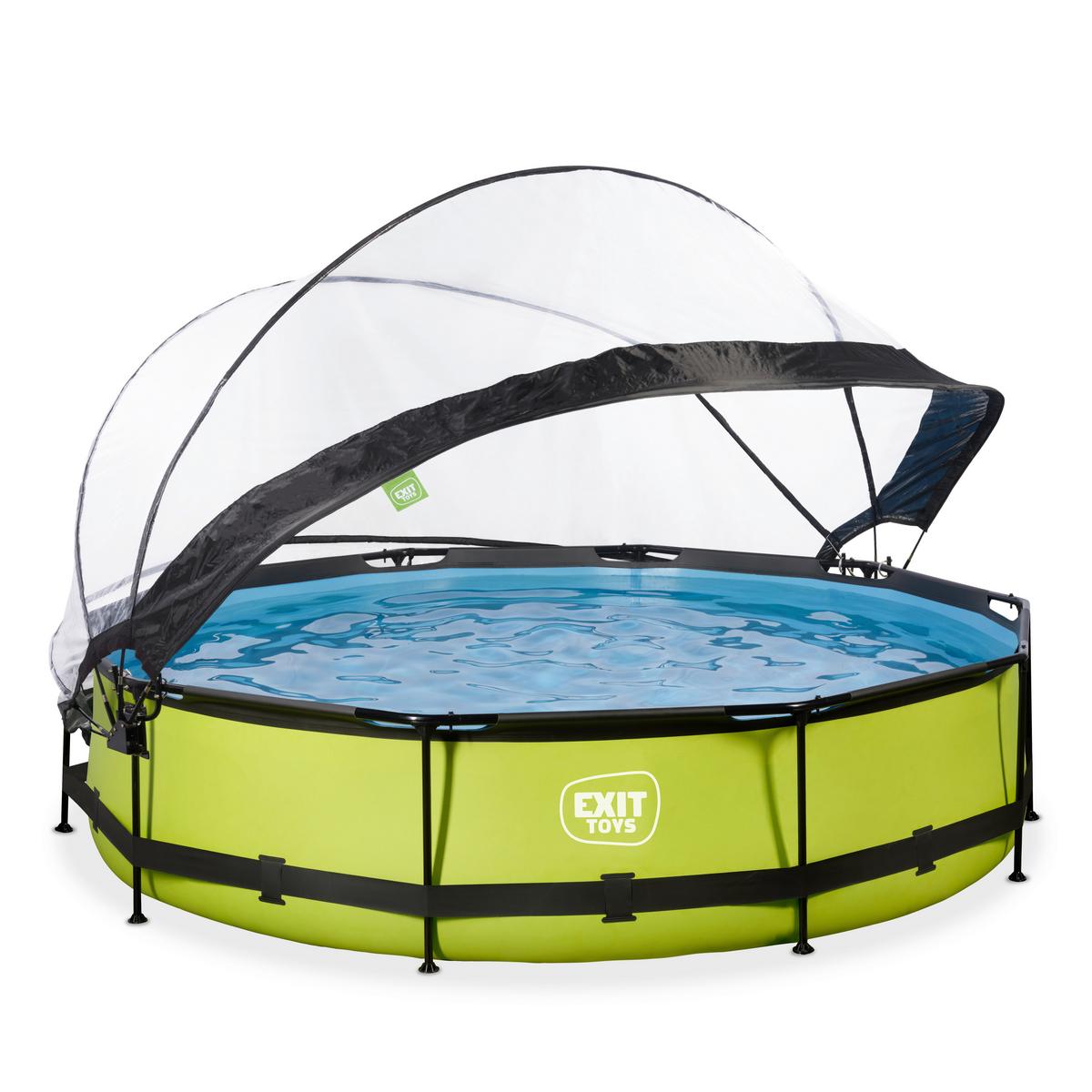 Pool-set Exit Lime Pool - Grau, KONVENTIONELL, Kunststoff (360/76cm) - EXIT Toys