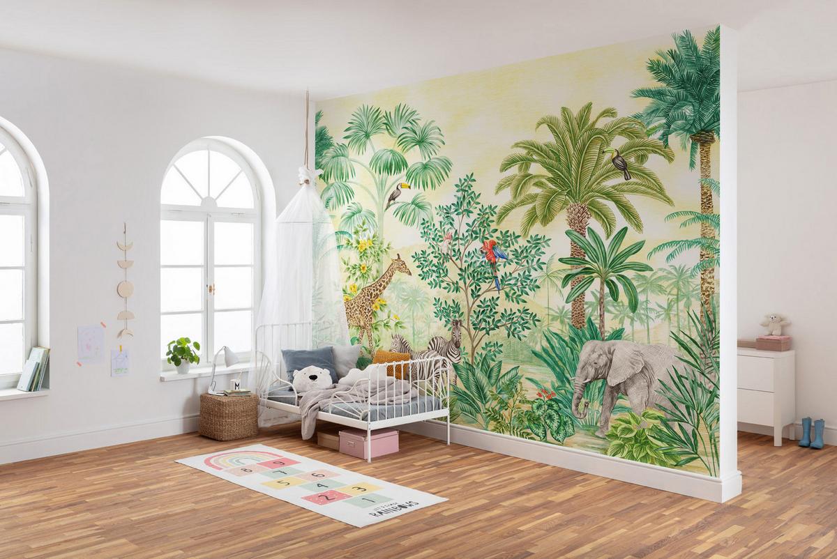 Fototapete Jungle Adventure - Multicolor, Trend, Papier (300/280cm)